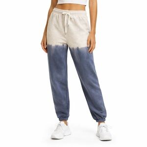 Hem & Thread Cream and Blue Tie-Dye Joggers